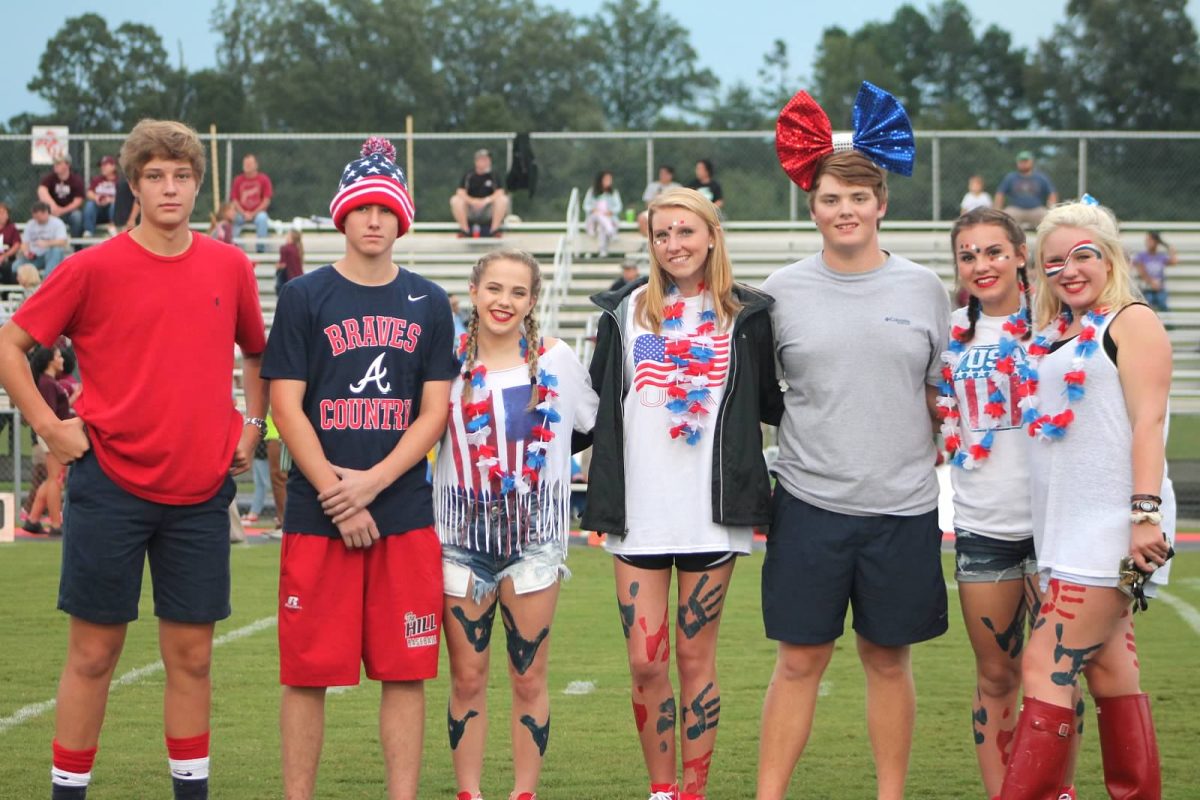 Center Hill fans decked out in patriotic gear for the Aug. 26 football game against Collierville.
