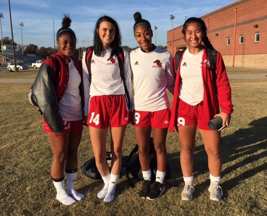 Four seniors leading the CHHS girls soccer team are, from left, Kiersten Smith, Tiffany Ogden, Chynna Lee and Annie Chan.