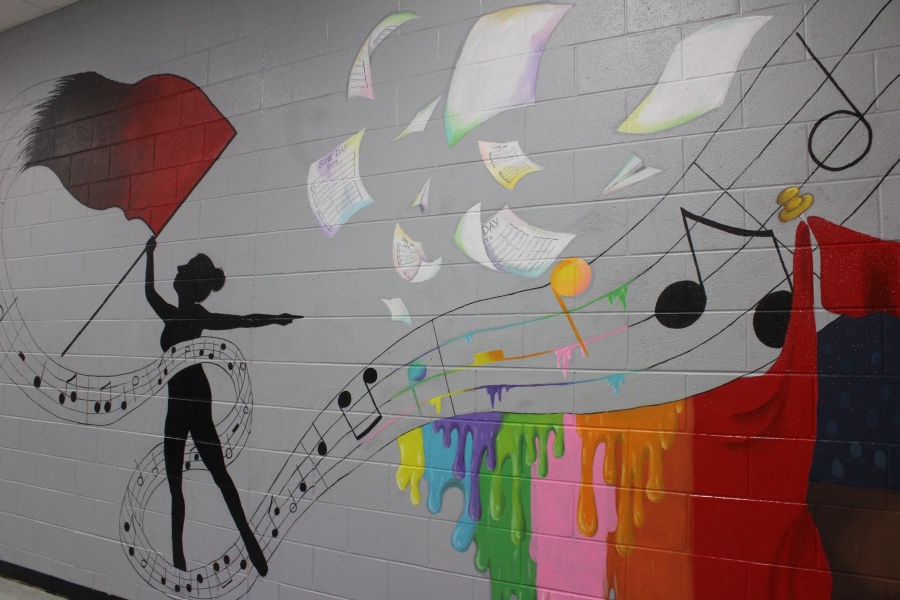 New+mural+adds+color%2C+recognizes+performing+arts