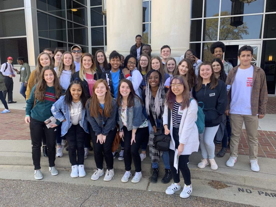 The staffs of Mustang Television and The Pony Express attended the Mississippi Scholastic Press Associations spring convention and journalism competition April 1.
