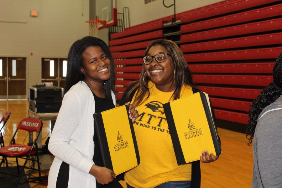 After they graduate from Center Hill High School, seniors Gabbie Collins and Nuriel Perkins will attend the University of Southern Mississippi.