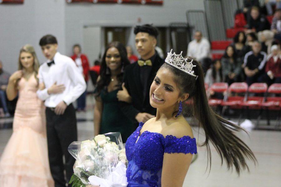 Breanne Jimenez and David DuVall were crowned Winterfest Queen and King Jan. 24, highlighting a week of festivities that also brought Center Hill’s the defeat of Lafayette 107-31. Jimenez said she’s always wanted to be Winterfest queen. “It felt really good,” she said. “I was really honored that the whole school nominated me to be their queen.”
