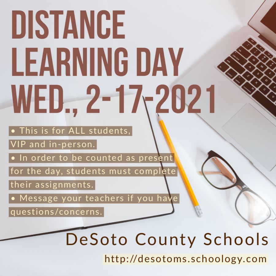 Distance Learning Day Wednesday, 2-17-2021