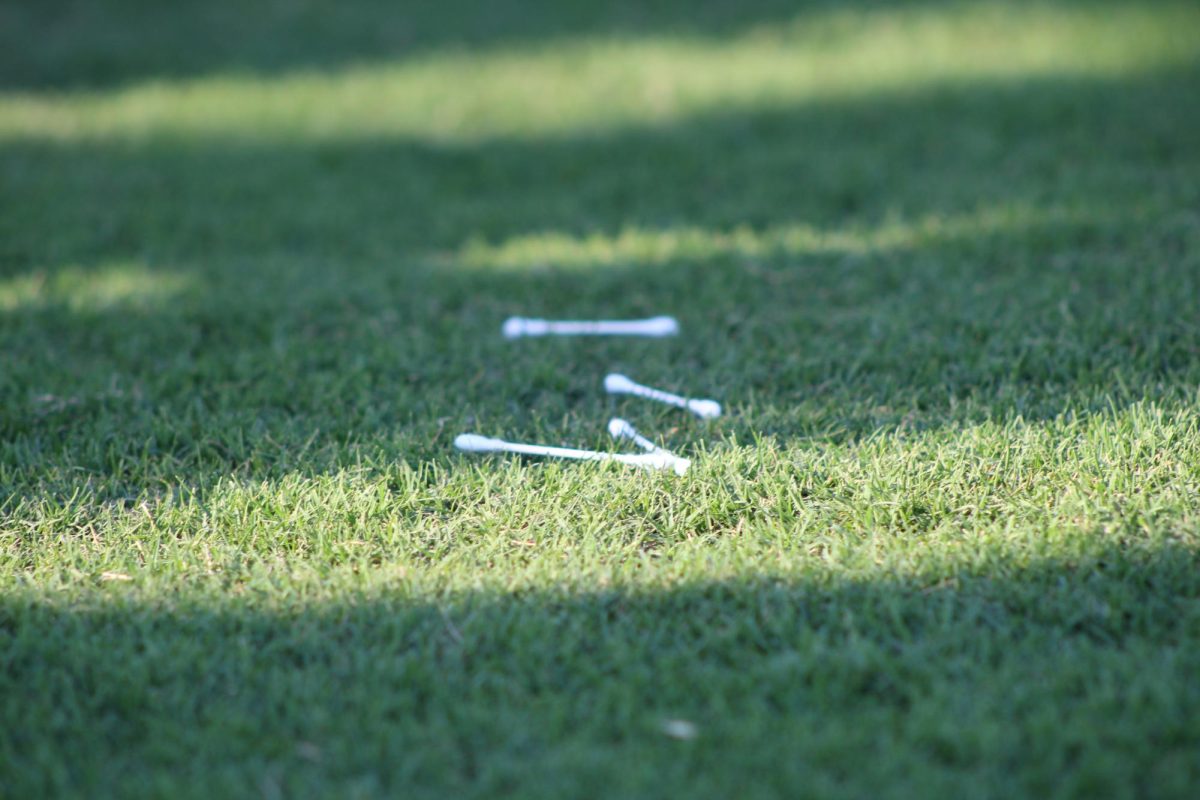 7 Q-tips mysteriously appear on CHHS football field.