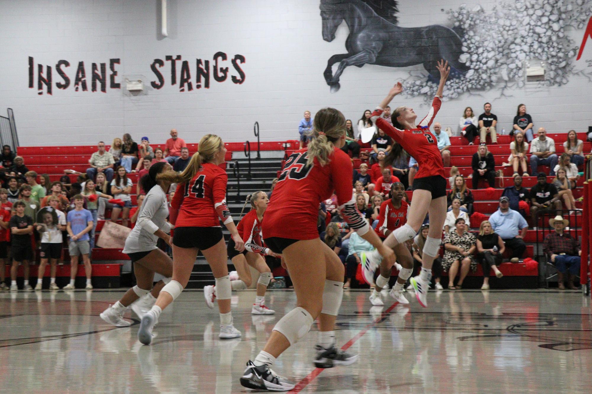 On+Tuesday%2C+October+3rd+for+their+senior+night%2C+the+varsity+volleyball+team+defeated+Saltillo+High+School%2C+25-19%2C+25-22%2C+25-17.+It+was+the+second+meeting+between+the+two+6A+squads+this+season.+Center+Hill+now+sits+8-2+in+district+play.