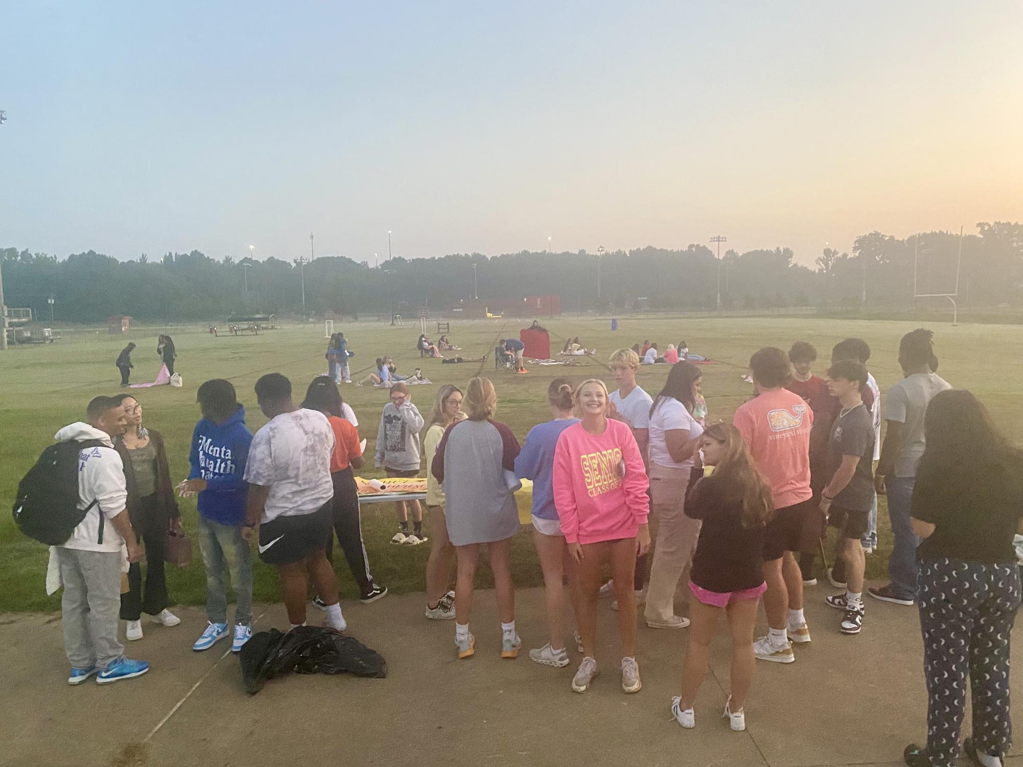 On+Friday%2C+Center+Hill+High+School%E2%80%99s+class+of+2024+gathered+around+the+football+practice+field+to+kick+off+their+first+senior+event+of+the+year.