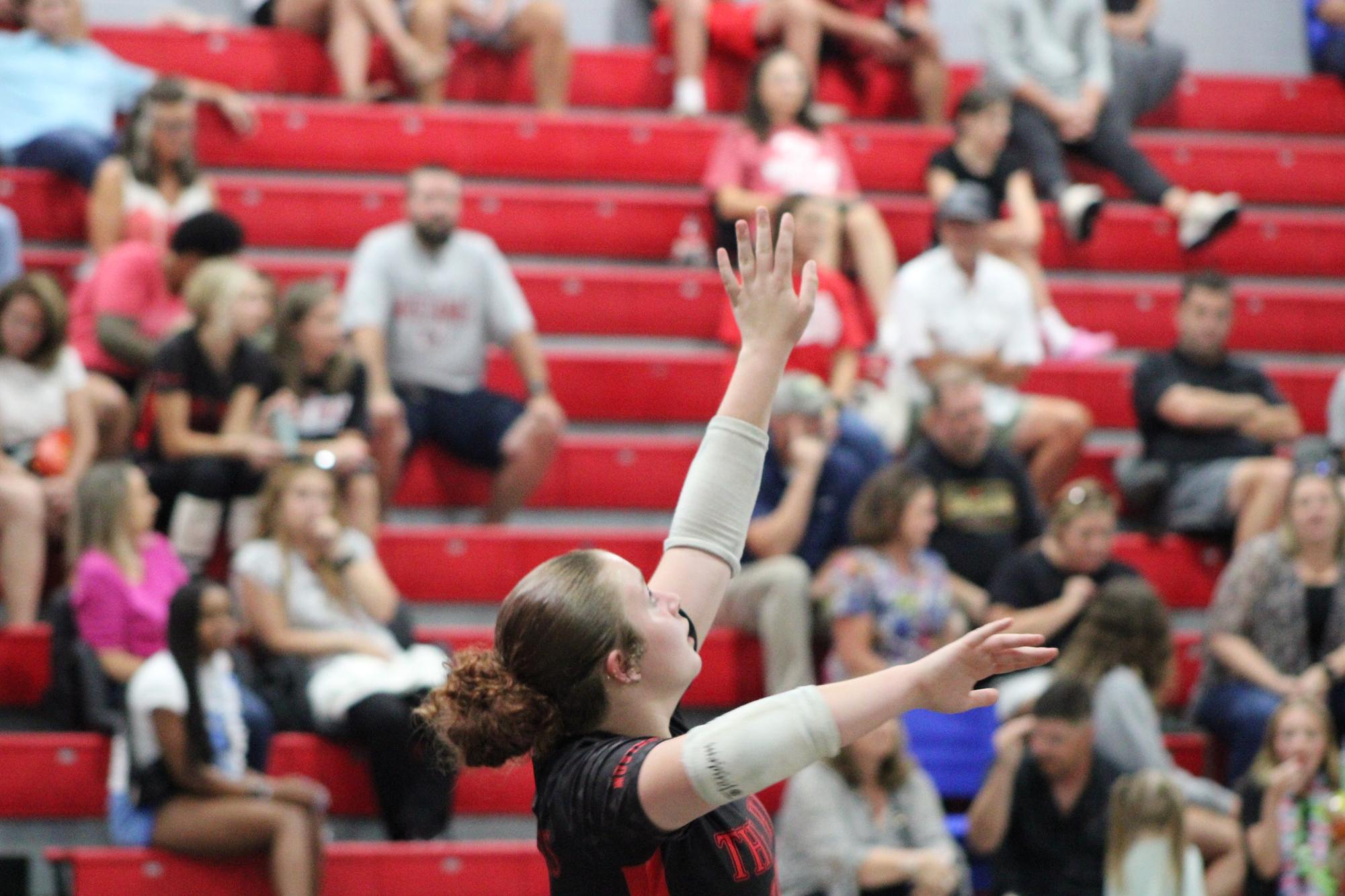 Volleyball falls to Hernando in 1st home game of season.