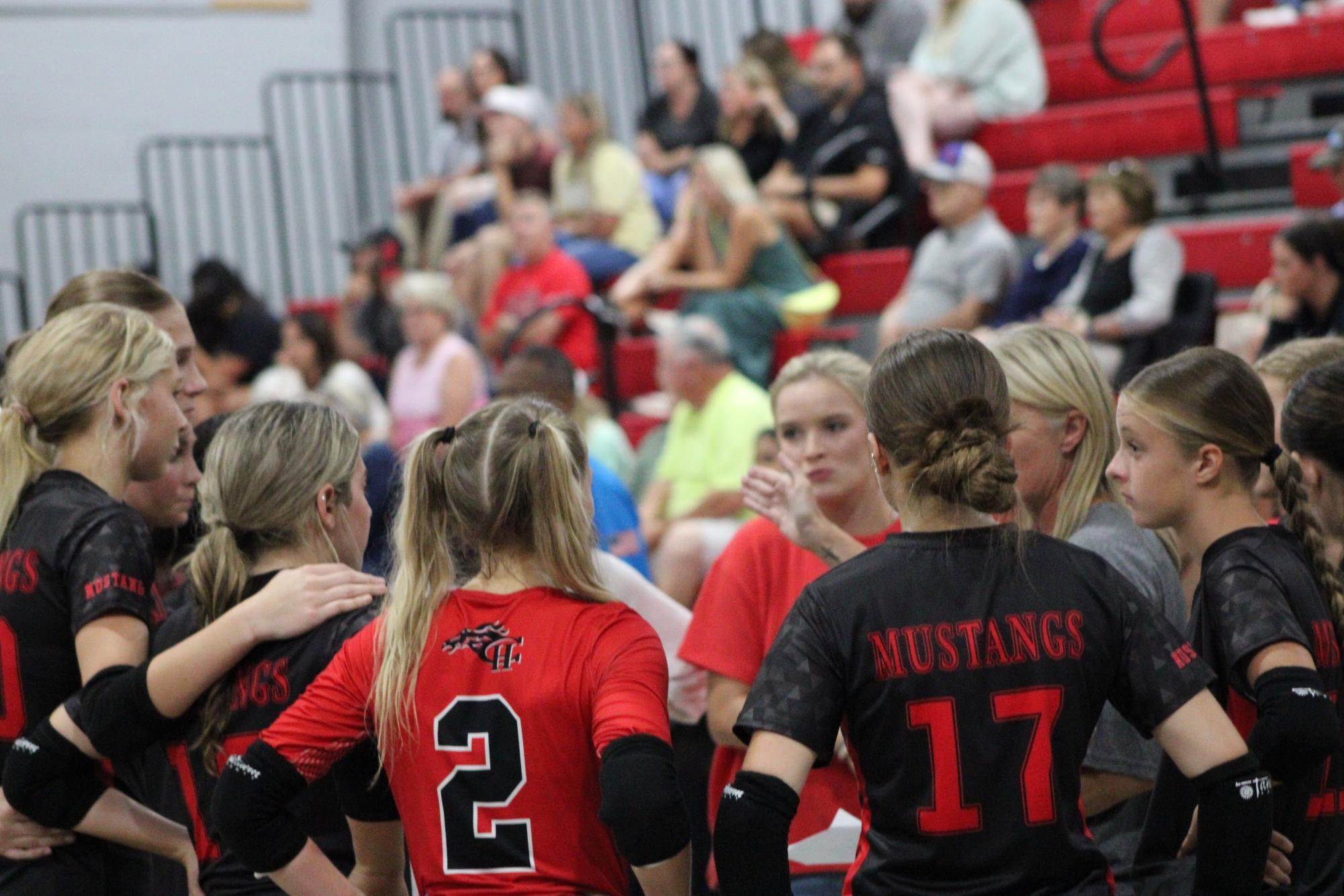 Volleyball falls to Hernando in 1st home game of season.