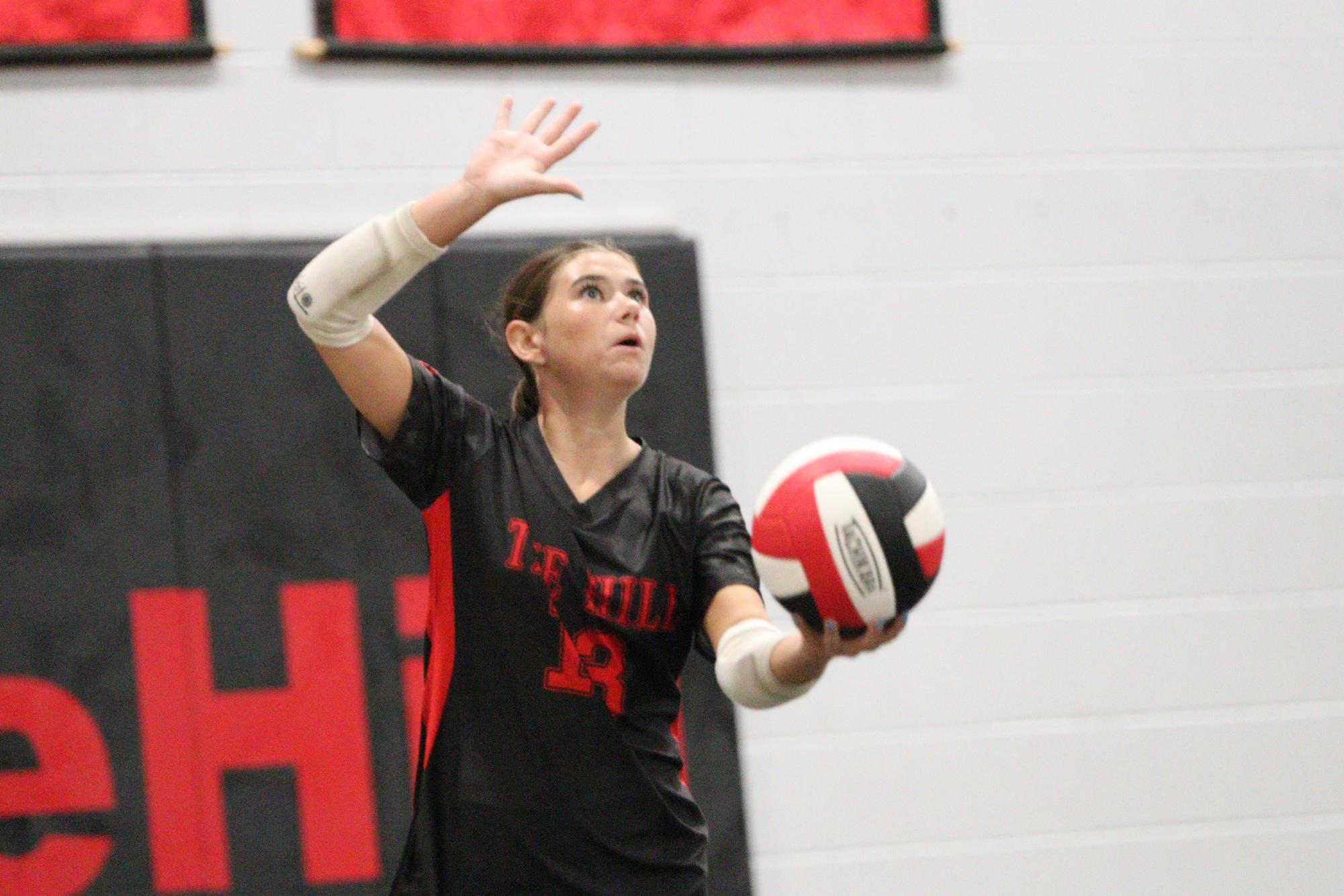 Volleyball falls to Hernando in 1st home game of season.