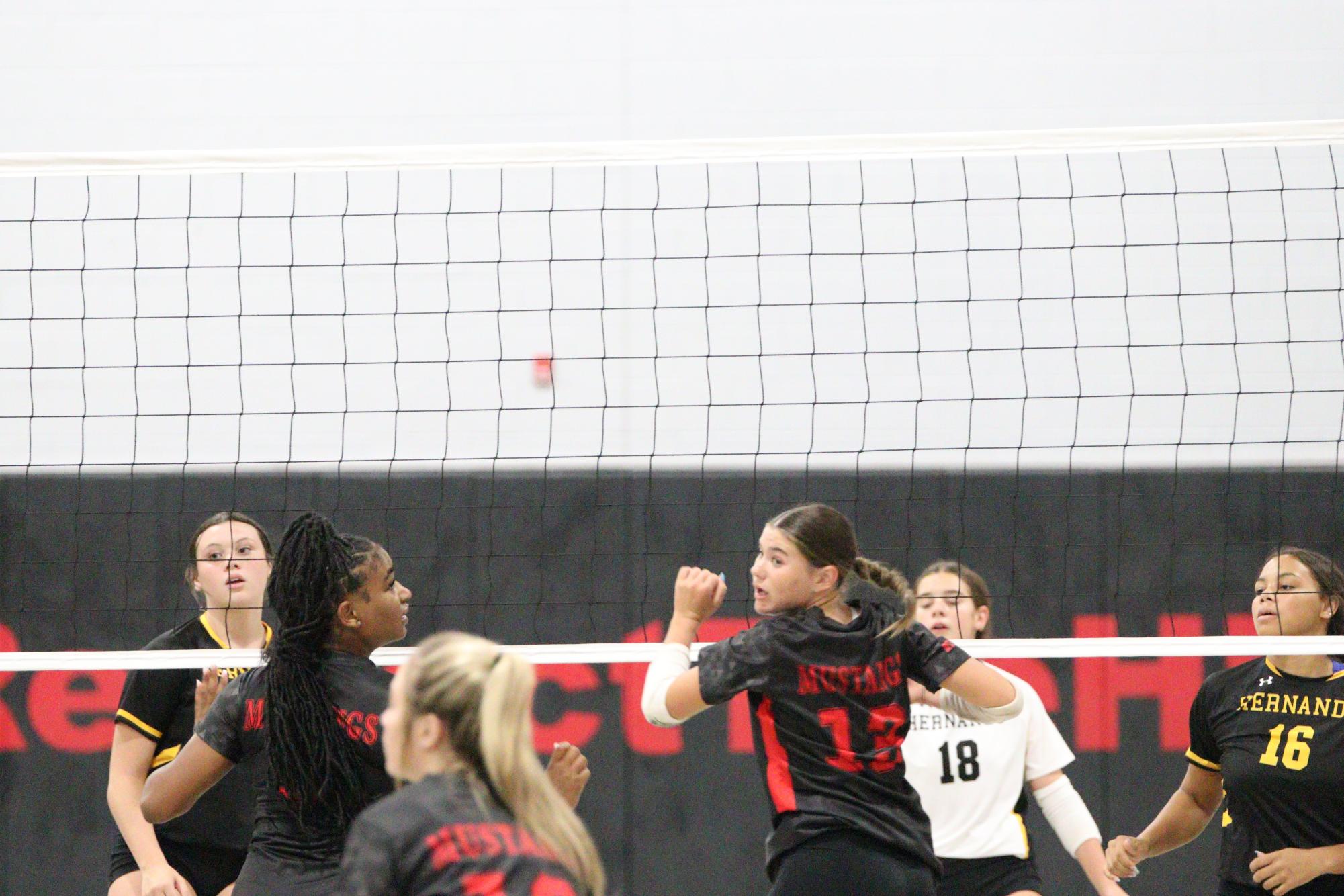 Volleyball falls to Hernando in 1st home game of season.