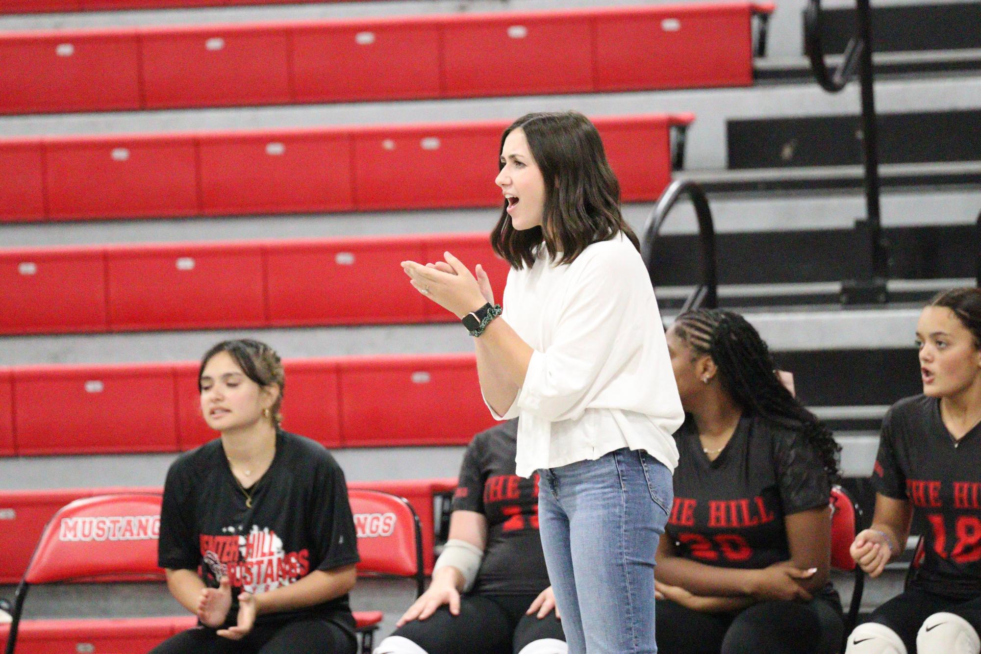 Volleyball falls to Hernando in 1st home game of season.