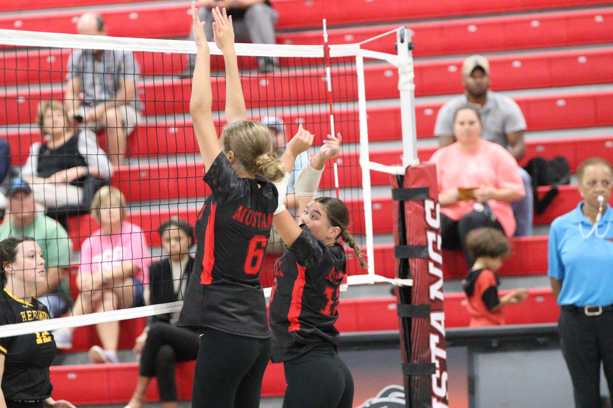 Volleyball falls to Hernando in 1st home game of season.