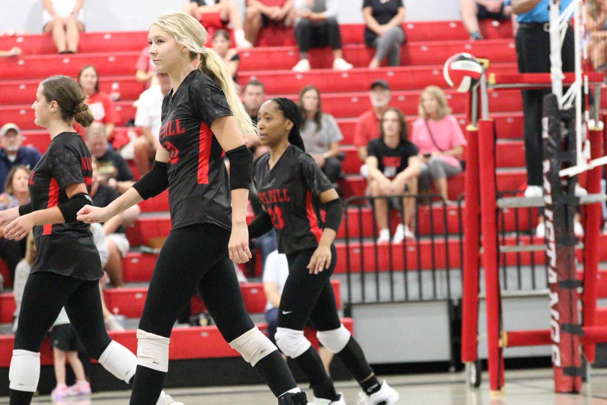 Volleyball falls to Hernando in 1st home game of season.