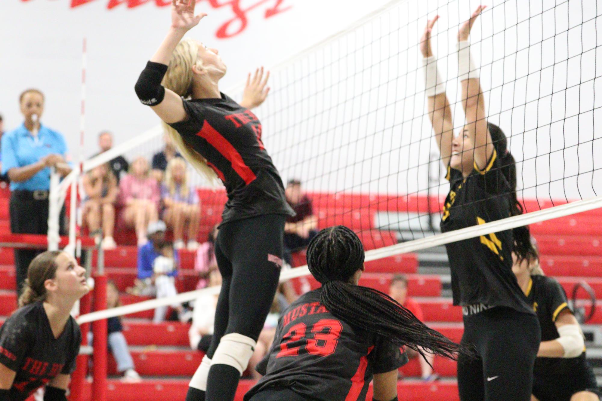 Volleyball falls to Hernando in 1st home game of season.