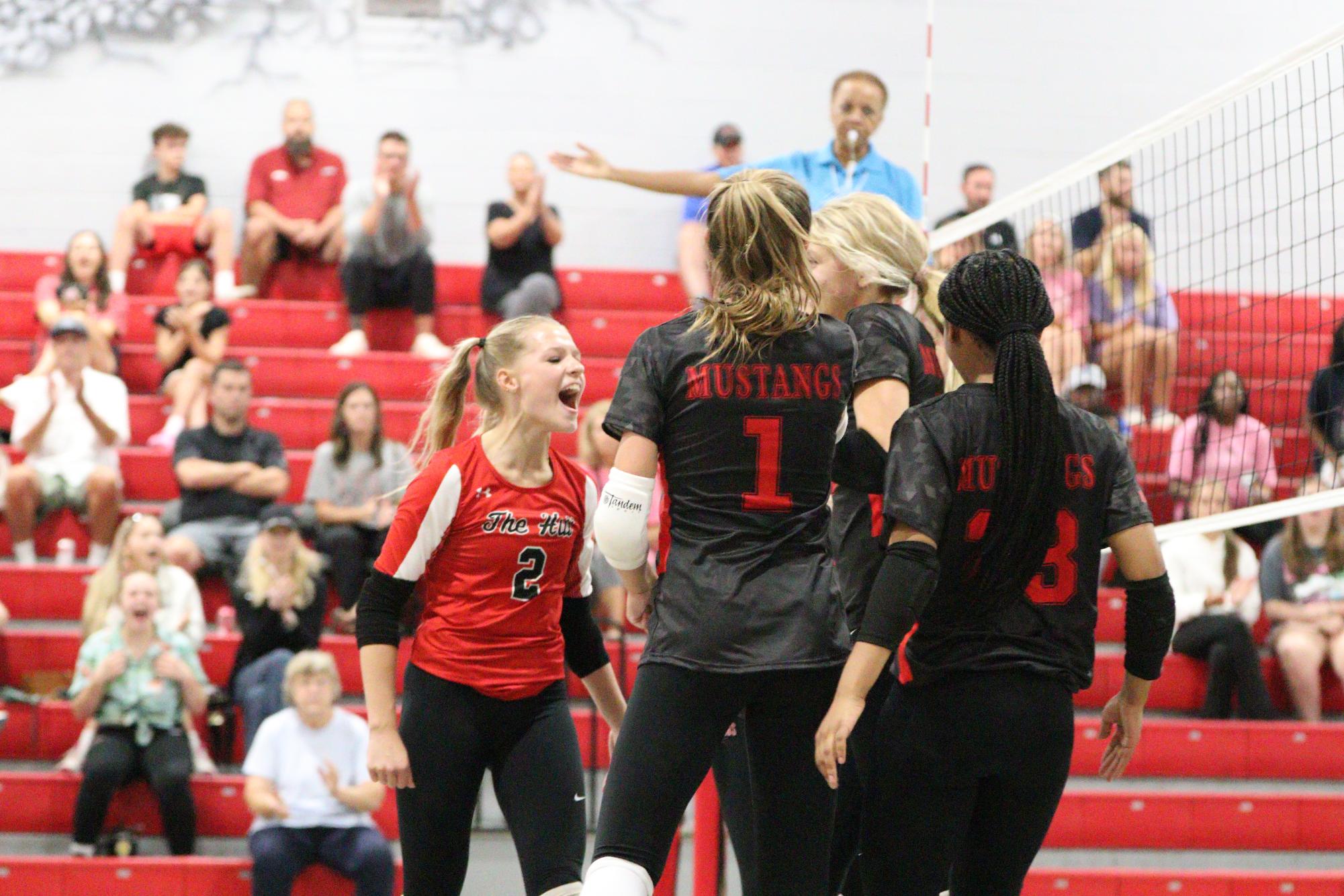 Volleyball falls to Hernando in 1st home game of season.