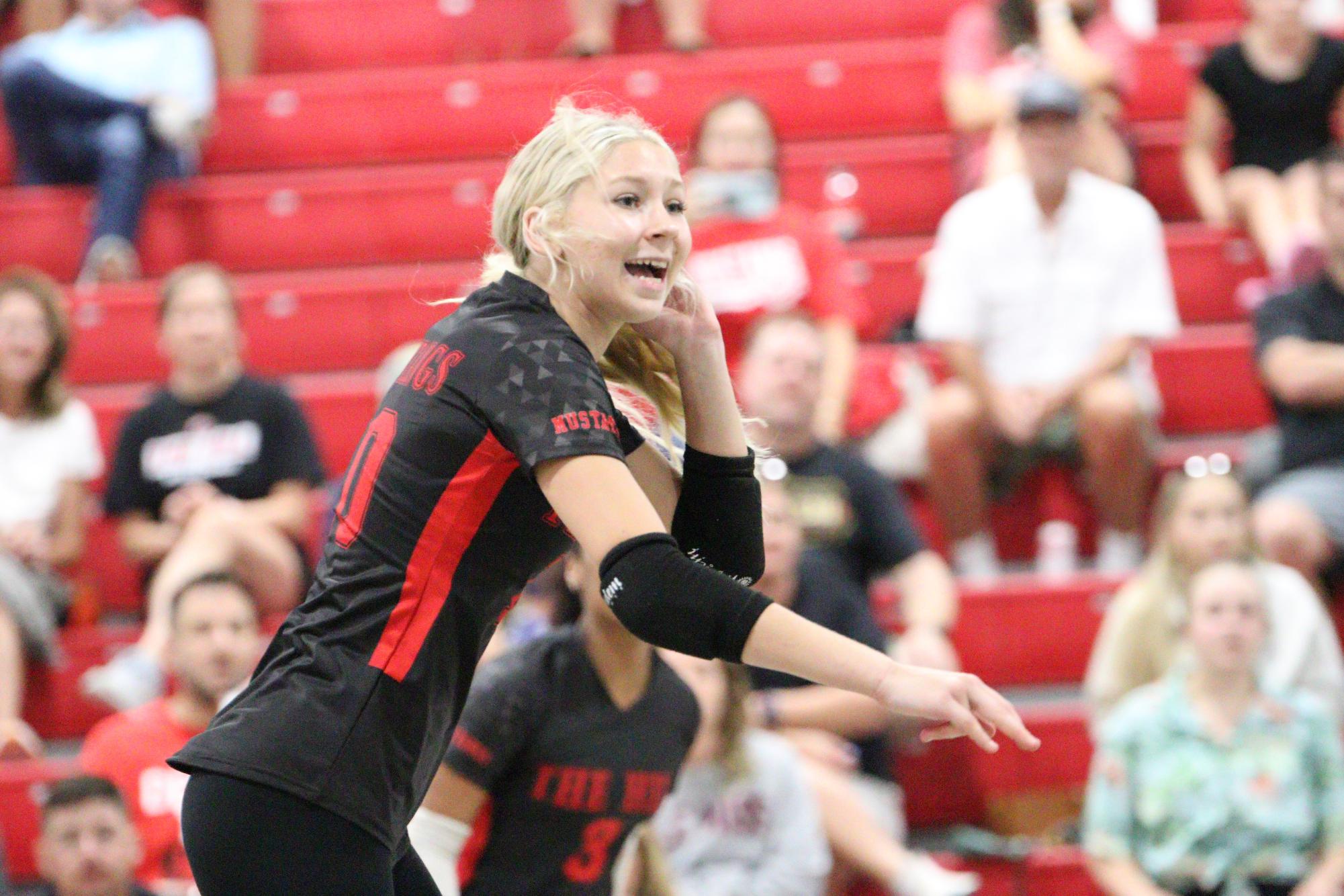 Volleyball falls to Hernando in 1st home game of season.