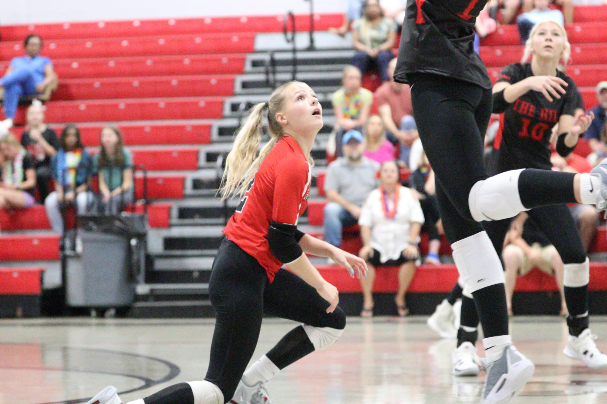 Volleyball falls to Hernando in 1st home game of season.