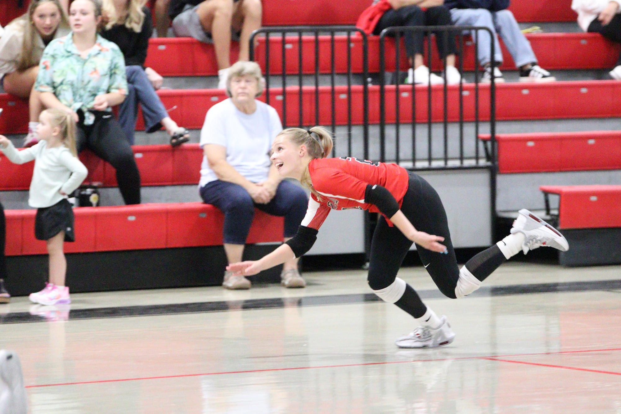 Volleyball falls to Hernando in 1st home game of season.