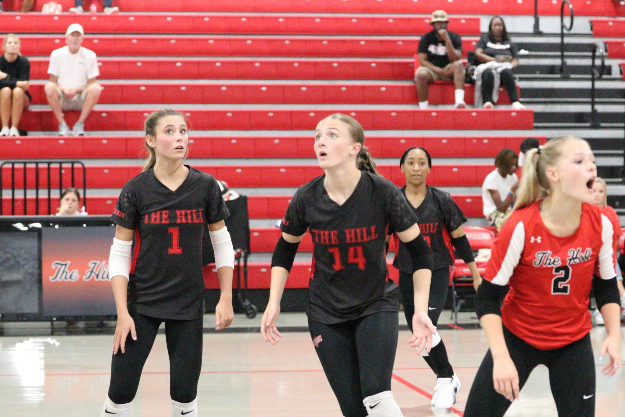 Volleyball falls to Hernando in 1st home game of season.