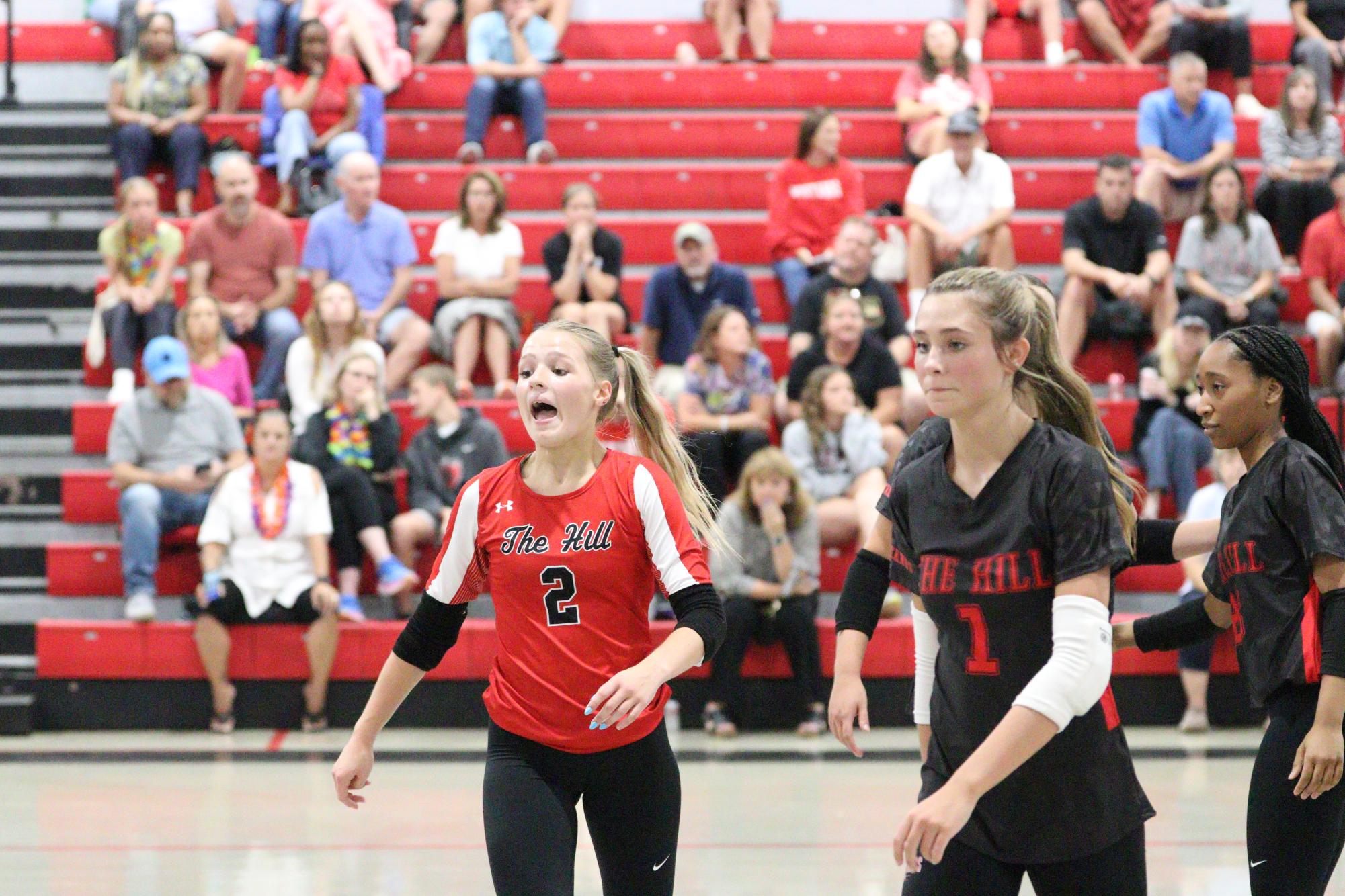 Volleyball falls to Hernando in 1st home game of season.