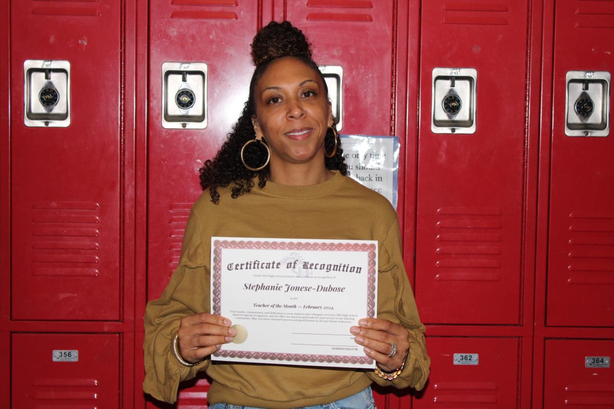 Stephanie Jones-Dubose was named Center Hill High School's Teacher of the Month for February 2024.