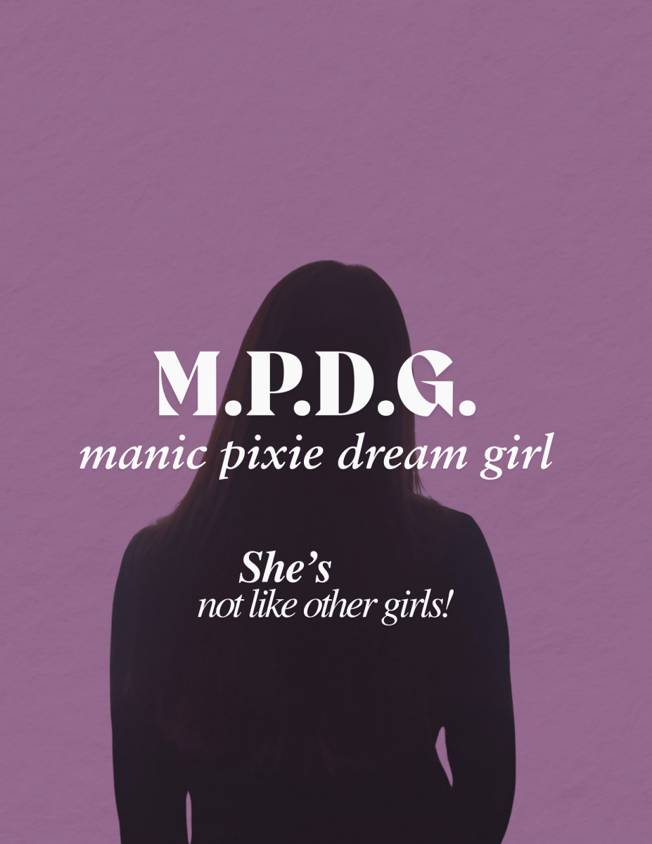 "MPDG; She's Not Like Other Girls." Canva, Digitally Altered Photograph, 25 August 2024.